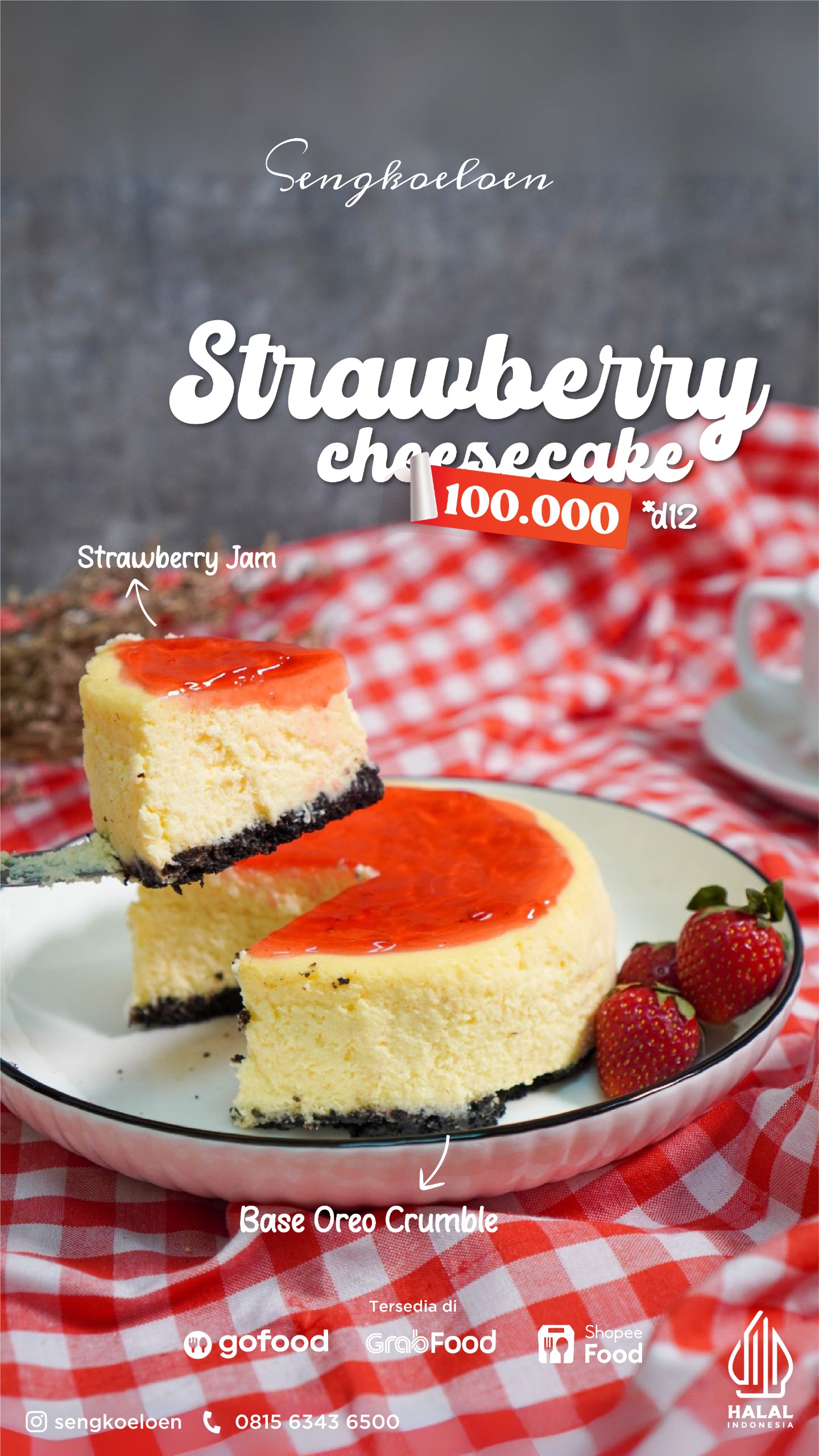 sengkoeloen adalah rekomendasi cheesecake murah di jakarta timur karena memiliki variasi yang lengkap