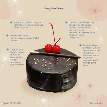 choco butter cake dari sengkoeloen memiliki rasa lezat dan harga terjangkau sehingga cocok untuk menemani berbagai momen