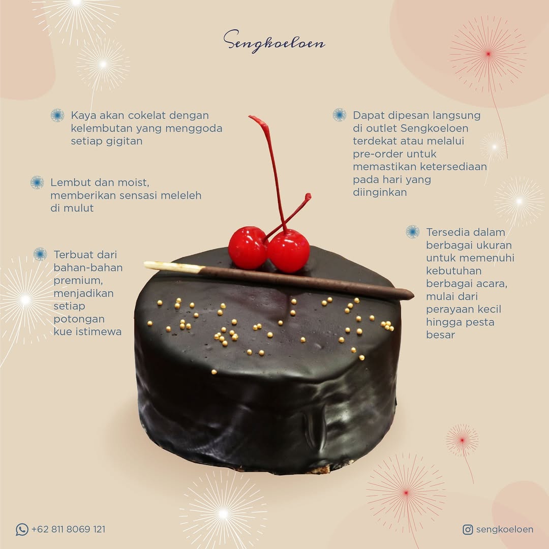 choco butter cake dari sengkoeloen memiliki rasa lezat dan harga terjangkau sehingga cocok untuk menemani berbagai momen