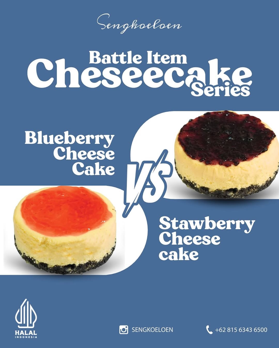 Cheesecake dari Sengkoeloen cake and eatery memiliki rasa lezat dan harga terjangkau